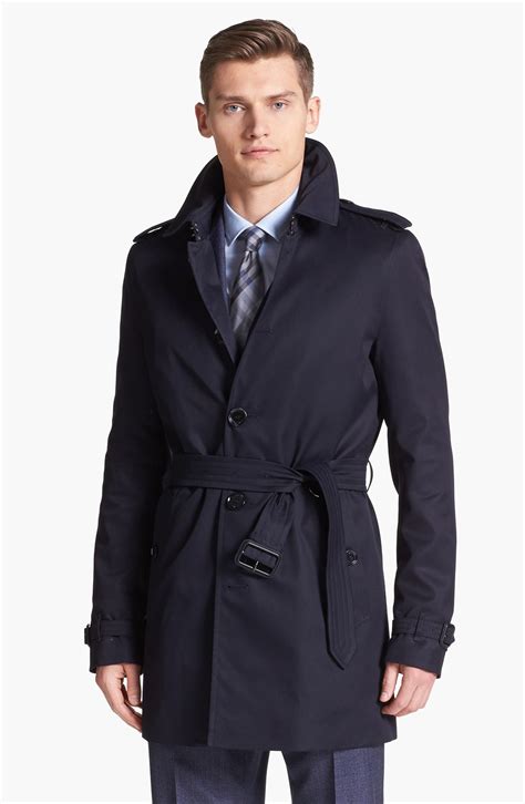 men's single breasted trench coat